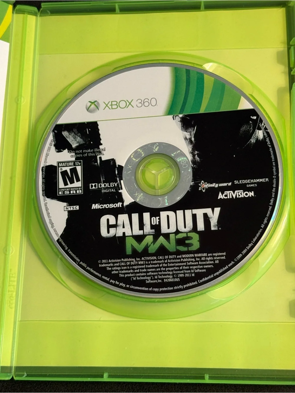 Call of Duty: MW3 Xbox 360 - Activision (White & Green)